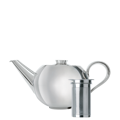 Teapot with tea strainer