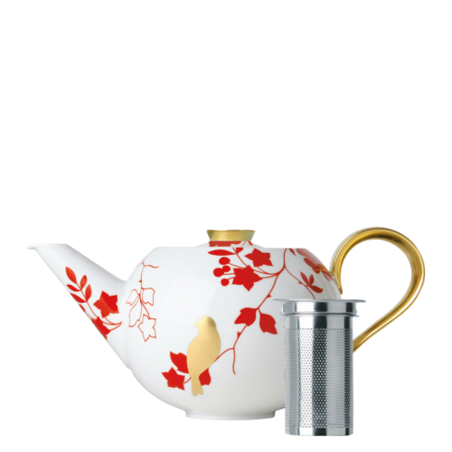 Teapot with tea strainer