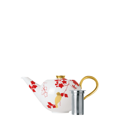 Teapot with tea strainer