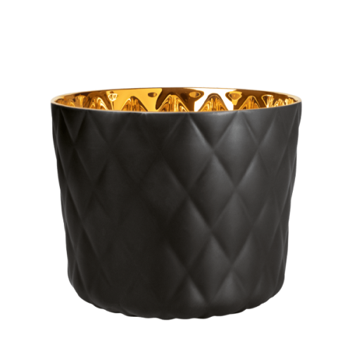 Mattsatiniert schwarz