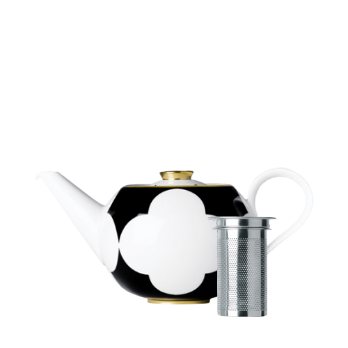 Teapot with tea strainer